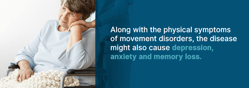 symptoms of movement disorders